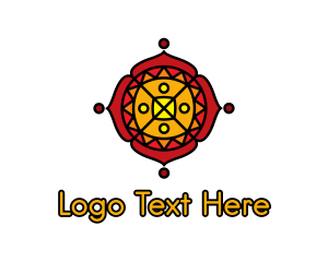 Hindu Spa Flower Logo
