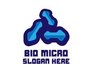 Microbiology - Blue Microbiology Laboratory logo design