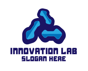 Experimental - Blue Microbiology Laboratory logo design