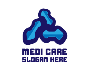 Pharmaceutic - Blue Microbiology Laboratory logo design