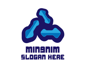 Blue Microbiology Laboratory logo design