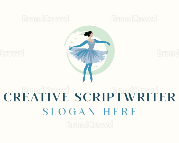 Ballerina Ballet Performer Logo