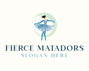 Ballerina Ballet Performer Logo