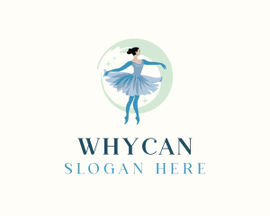 Ballerina Ballet Performer Logo