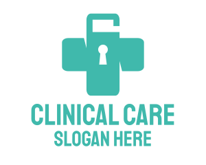 Clinical - Unlocked Medical Cross logo design