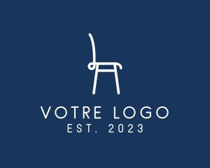 Outline - Simple Furniture Chair logo design