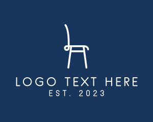 Photoshop - Simple Furniture Chair logo design