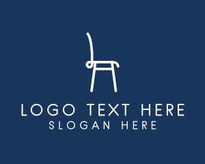 Simple Furniture Chair  Logo
