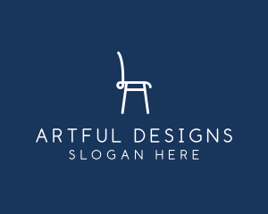 Simple Furniture Chair  logo design