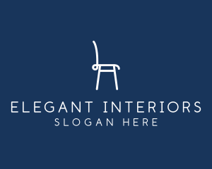 Simple Furniture Chair  logo design