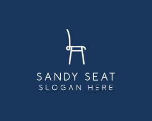 Simple Furniture Chair  logo design