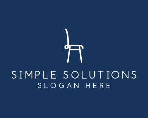 Simple Furniture Chair  logo design