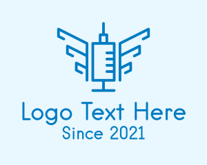 Medical - Medical Vaccine Wings logo design