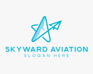 Aviation Plane Forwarding logo design