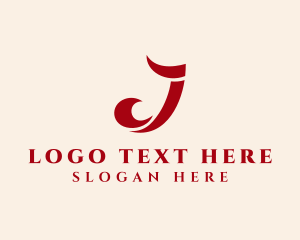 Jewelry Boutique Letter J logo design