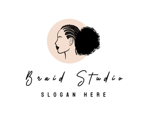 Braid - Beauty Hair Braid logo design