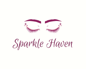 Glitter - Eyelash Brows Sparkle logo design