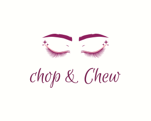 Glitter - Eyelash Brows Sparkle logo design