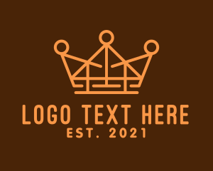 Accessories - Orange Royal Luxury Crown logo design