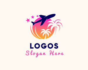 Colorful - Airplane Resort Tour logo design
