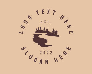Countryside - Lake Tour Forest logo design