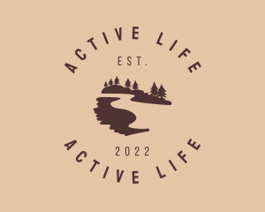 Countryside - Lake Tour Forest logo design
