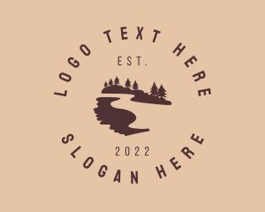 Tour - Lake Tour Forest logo design