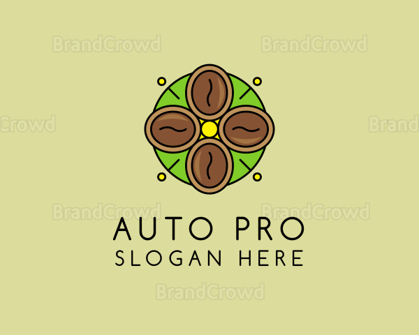 Organic Coffee Bean Logo