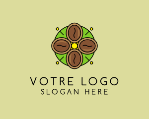 Organic Coffee Bean Logo