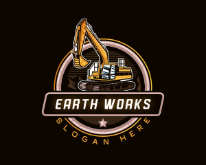 Excavation - Heavy Duty Excavator logo design