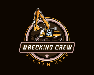 Demolition - Heavy Duty Excavator logo design