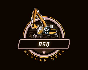 Backhoe - Heavy Duty Excavator logo design