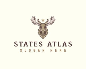 Wild Moose Antler logo design