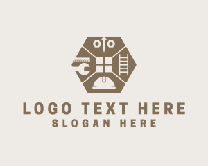 Hexagonal - Repair Construction Tools logo design
