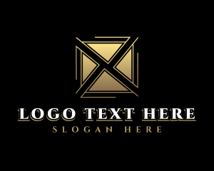 Business Geometric Letter X logo design