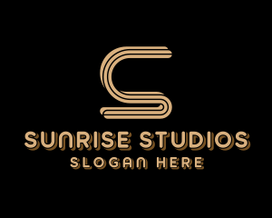 Art Deco Studio Letter S logo design