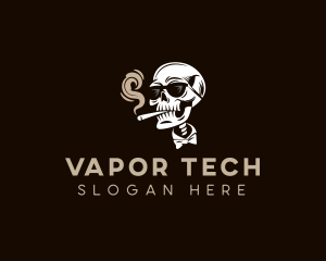 Vapor - Skull Smoke Sunglasses logo design