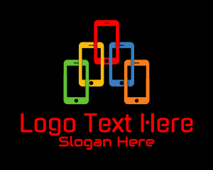 Networking - Mobile Phone Gadget logo design