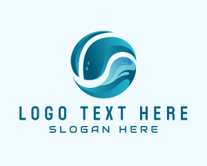 Sphere - Ocean Wave Sphere logo design