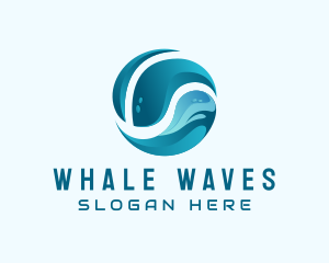 Ocean Wave Sphere logo design