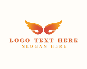 Celestial - Angel Wings Holistic logo design