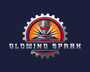 Laser Industrial Drill logo design