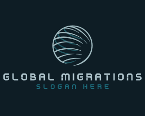 Global Cyber Business logo design