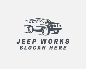 Jeep - Off Road Car Race logo design