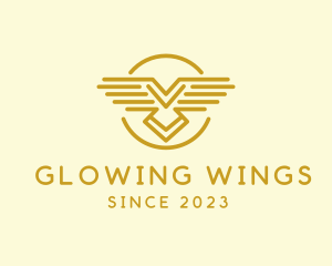 Bird Wing Line logo design