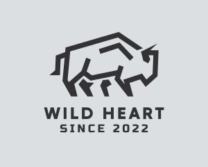 Wild Bison Animal logo design