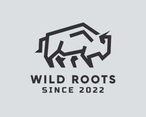 Wild Bison Animal logo design