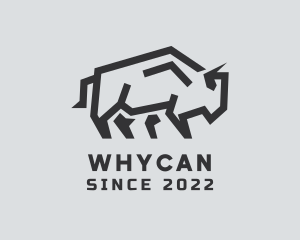 Bullfight - Wild Bison Animal logo design