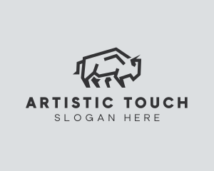 Wild Bison Animal logo design