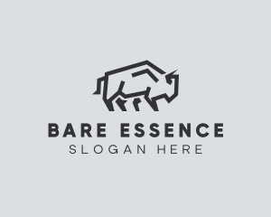 Wild Bison Animal logo design